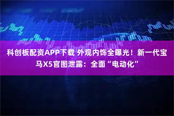 科创板配资APP下载 外观内饰全曝光！新一代宝马X5官图泄露：全面“电动化”